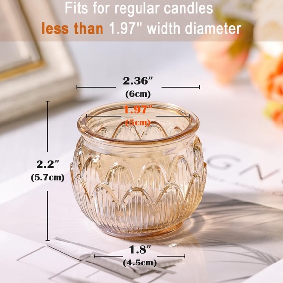 NEW 24PCS Set of Gold Votive Candle Holders, Lotus Tealight Candle Holders - Picture 3 of 5